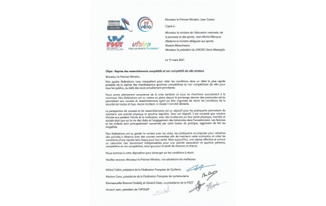 MOBILISATION DES FEDERATIONS CYCLISTES
