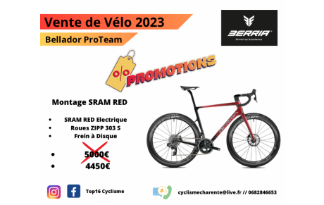 VENTE DES VELOS DU TOP 16