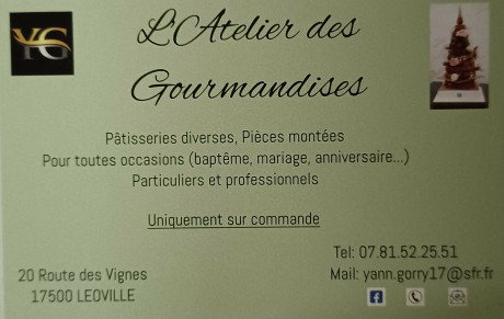 L'ATELIER DES GOURMANDISES