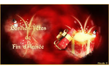 BONNES FÊTES DE FIN D'ANNEE